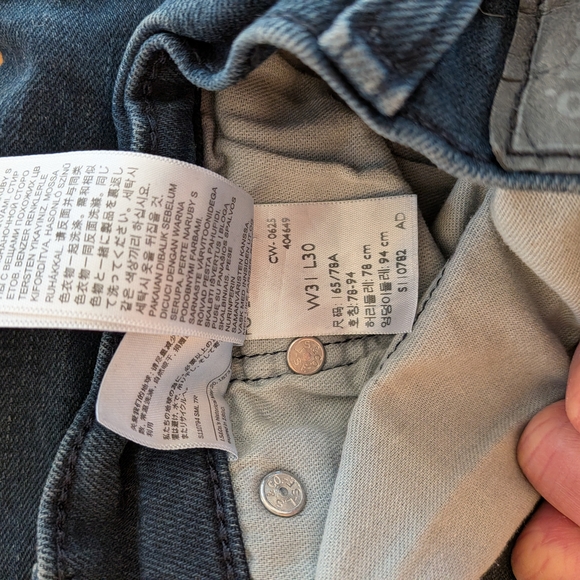 Levi’s 514 Straight Fit Jeans – Men’s 31x30 – Dark Wash – Excellent condition - Picture 4 of 10